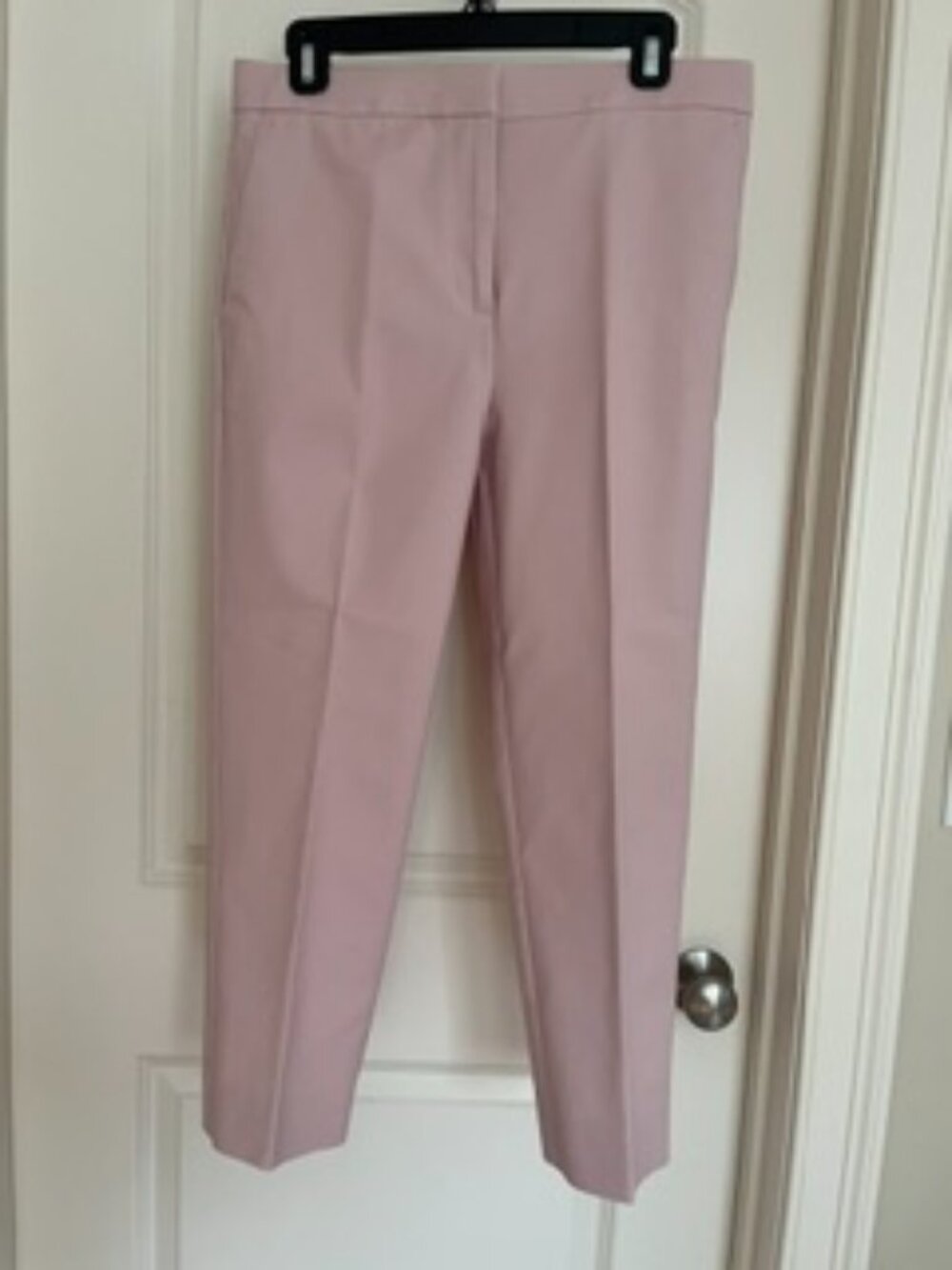 Ann Taylor Blush Pink Tailored Ankle Pants Size 8 Career Office Chic